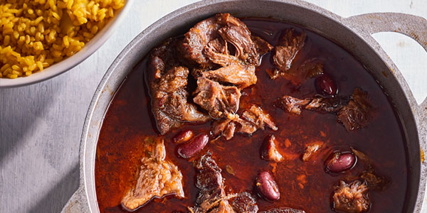 Chili Beef Shin with Turmeric Rice