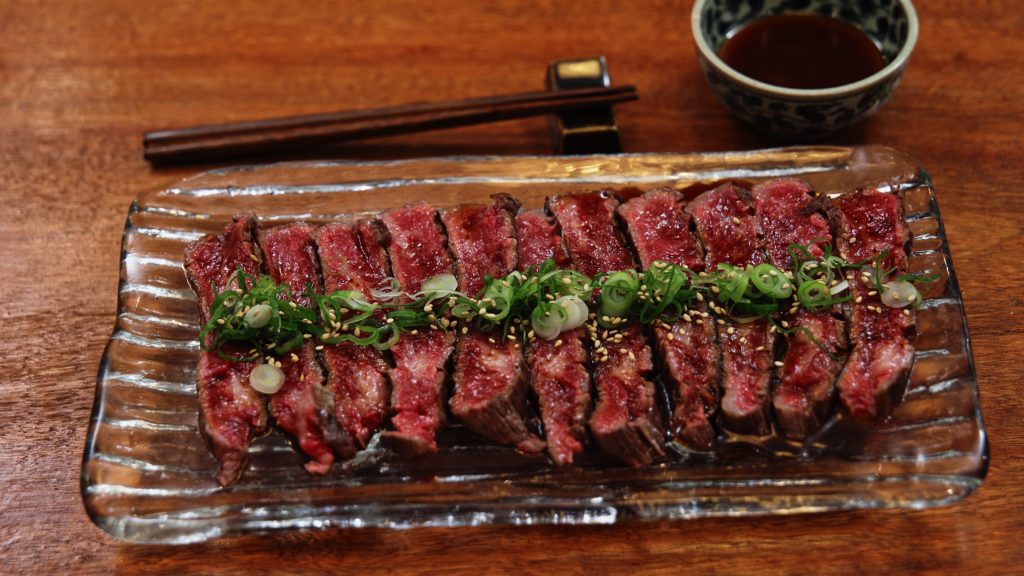 Beef tataki, done the Jack’s Creek way